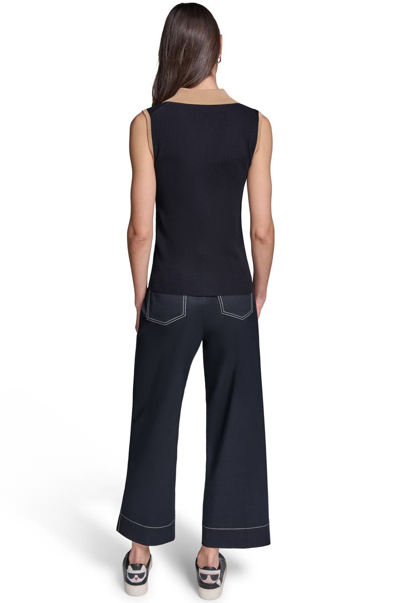 KARL LAGERFELD PARIS Rib Sweater Vest, Alternate, color,