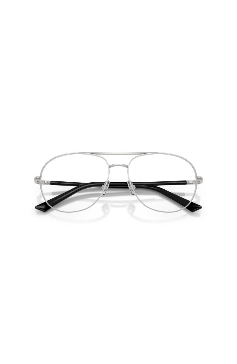 Jimmy Choo 56mm Pilot optical glasses, Alternate, color, Silver