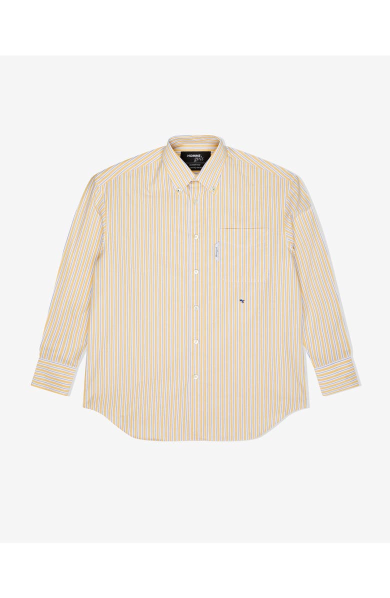 Hommegirls Oxford Shirt, Alternate, color, Yellow Stripe Oxford