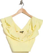 maje Lilant Ruffle Top