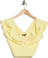 maje Lilant Ruffle Top