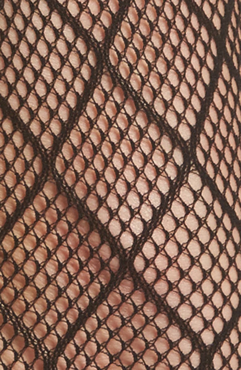 Nordstrom Diamond Fishnet Ankle Socks, Alternate, color, 