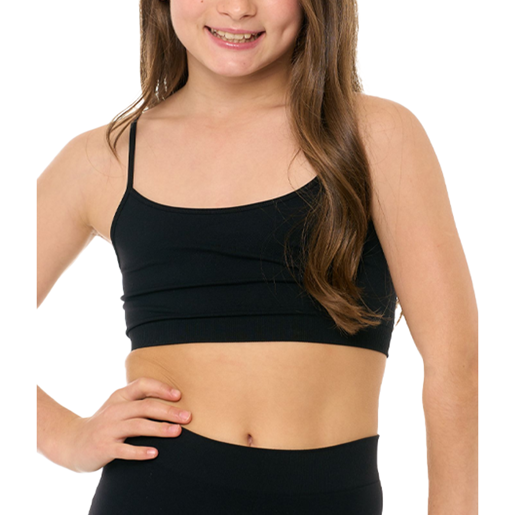 Malibu Sugar Solid Bra Cami In Black