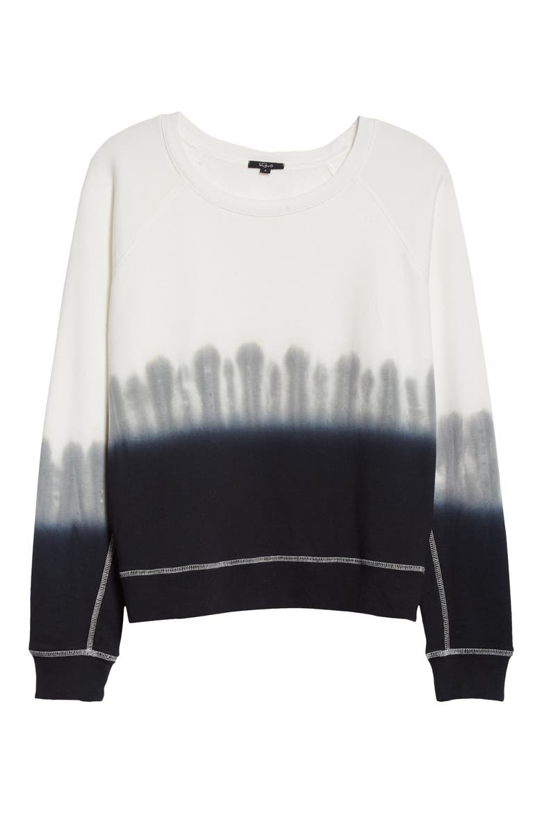 Theo Dip Dye Sweatshirt, Alternate, color, CHARCOAL DIP DYE