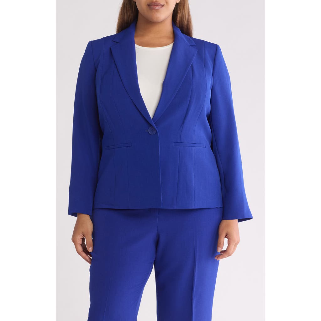 Kasper Cardigan-style Stretch Crepe Blazer