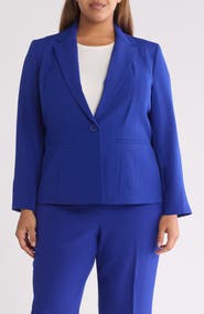 KASPER One Button Blazer