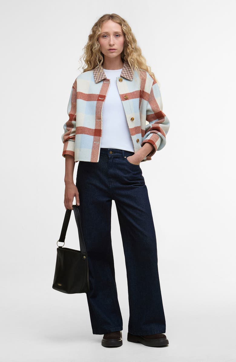 Barbour Robyn Wool Blend Shirt Jacket, Alternate, color,