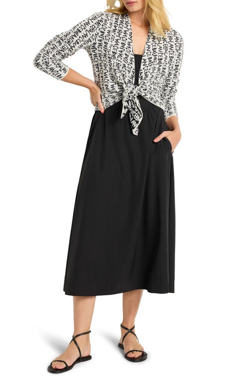 Nz Active By Nic+zoe Balance Reversible Cardigan In White Multi