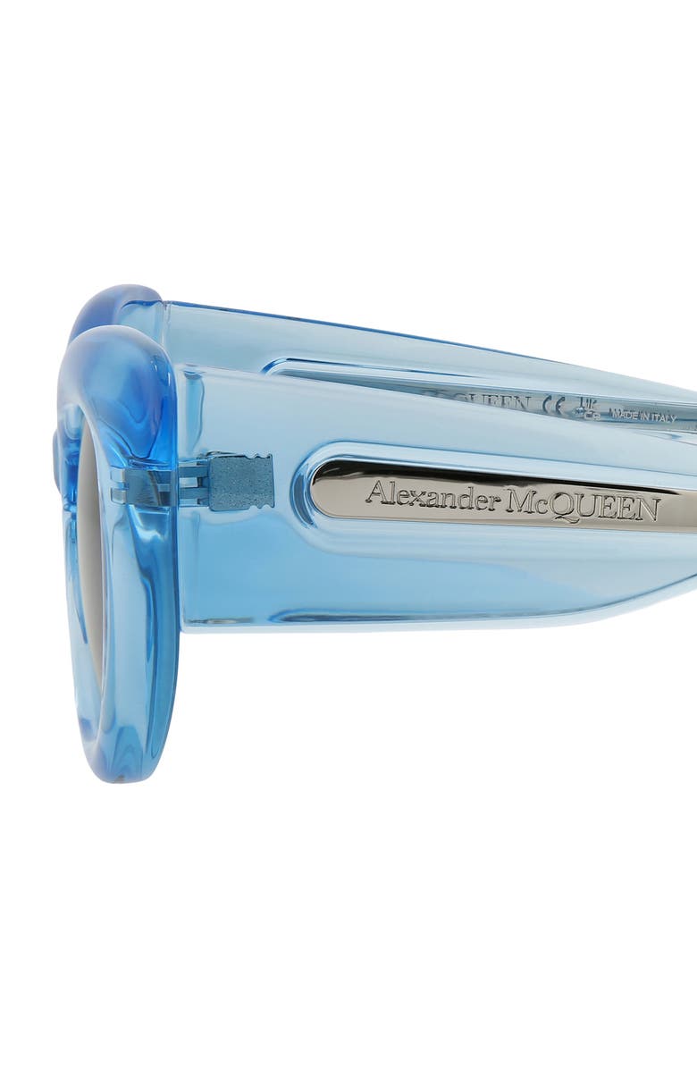 McQueen 52mm Cat Eye Sunglasses, Alternate, color, 