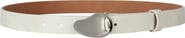 Linea Pelle Organic Plaque Buckle Faux Leather Belt