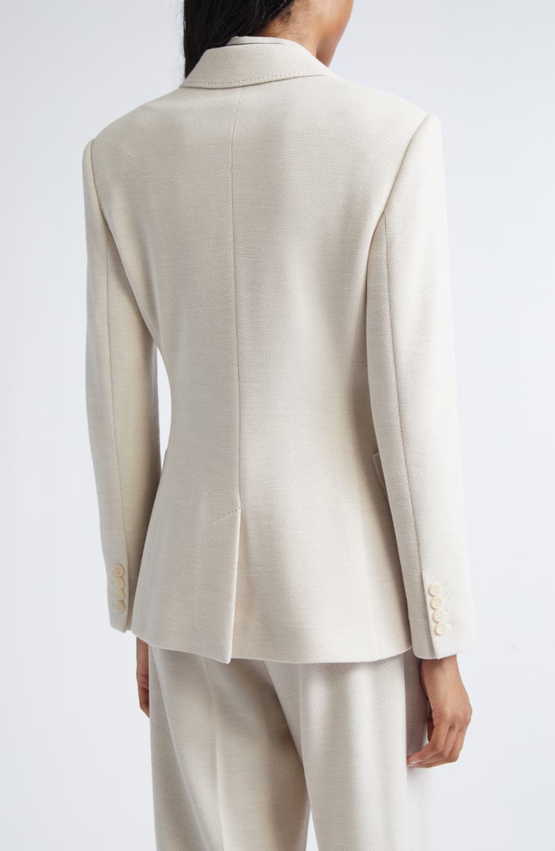 Max Mara Utilita Virgin Wool Blazer, Alternate, color, Ivory