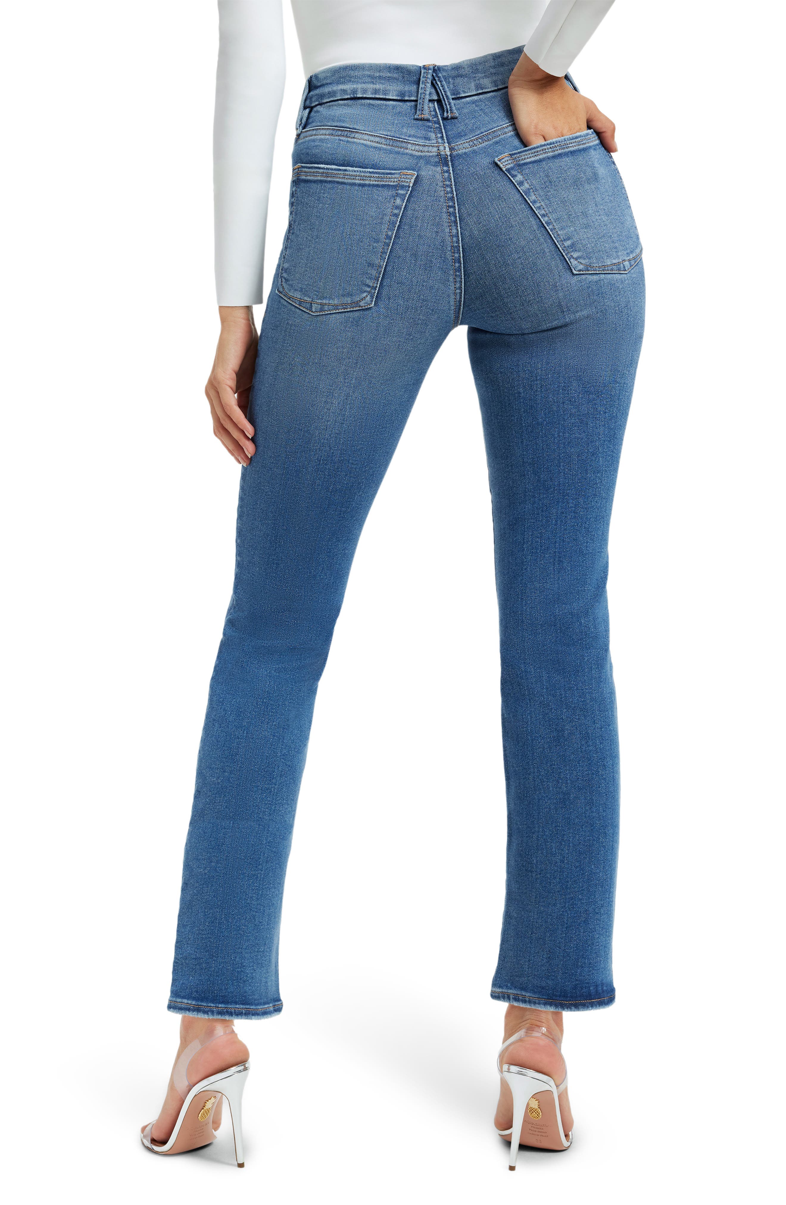Pull-On Straight Leg Jeans - image 2