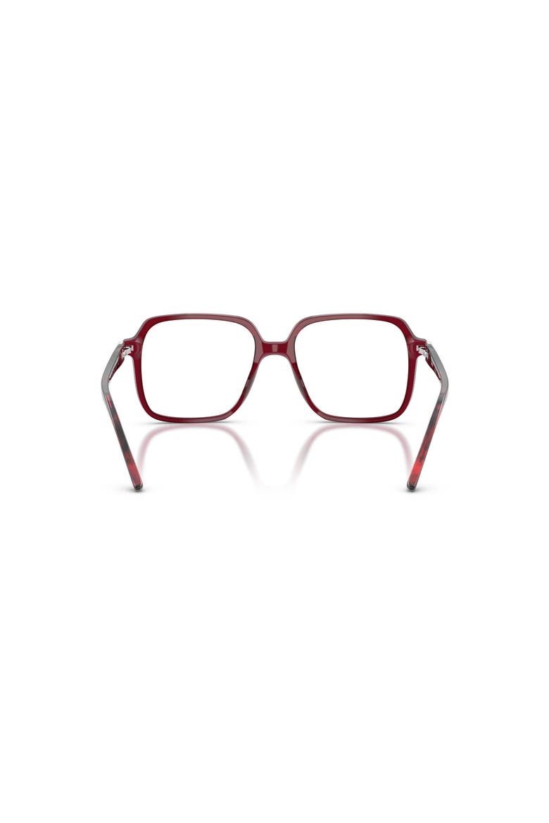 55mm Square optical glasses, Alternate, color, Red