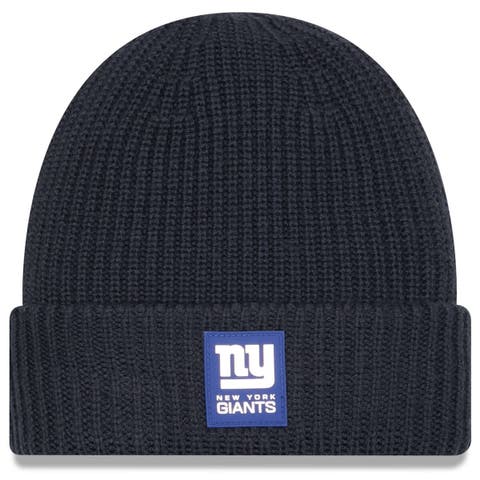 Men's New Era Charcoal New York Giants 2025 Sideline Cold Weather Cuffed Knit Hat