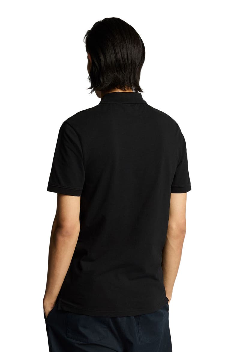 Tonal Eagle Polo Shirt, Alternate, color, Jet Black