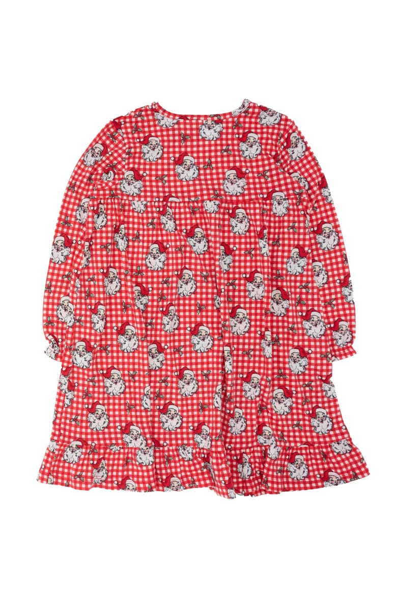 Girls Pajama Night Gown, Alternate, color, Red Dear Santa