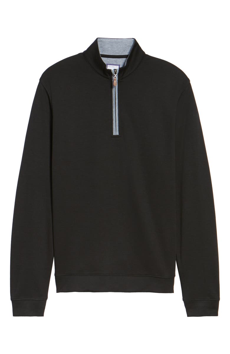 johnnie-O Sully Quarter Zip Pullover, Alternate, color, Black