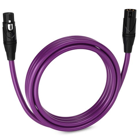 10 ft Balanced XLR Cable, Male to Female, 3 Pin Microphone Cable