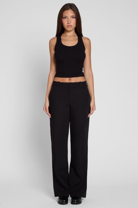 Classic Column Straight Trousers