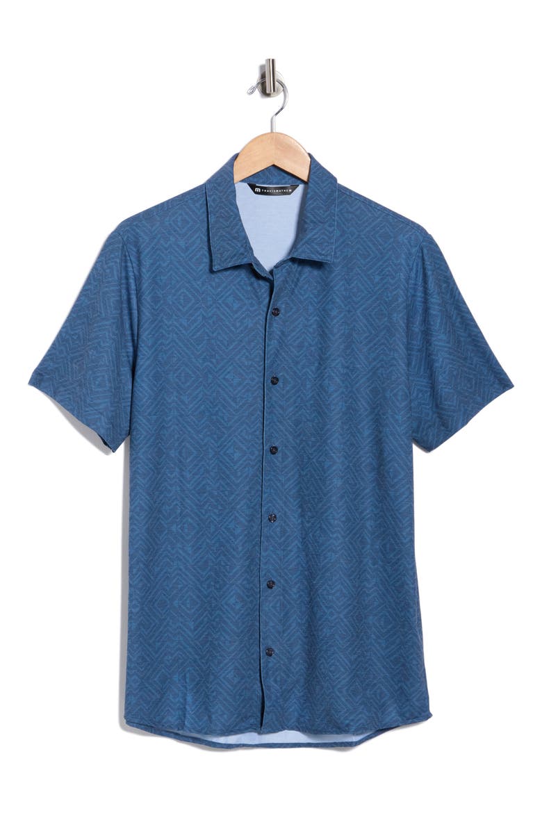 Featherweight Night Button-Up Shirt, Alternate, color, MOOD INDIGO/VINTAGE
