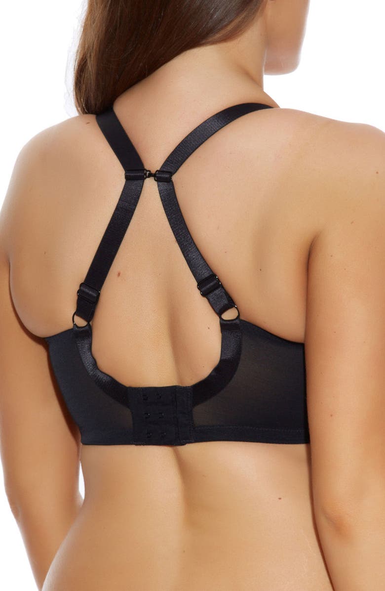 Elomi Energise Full Figure Sports Bra, Alternate, color, Black