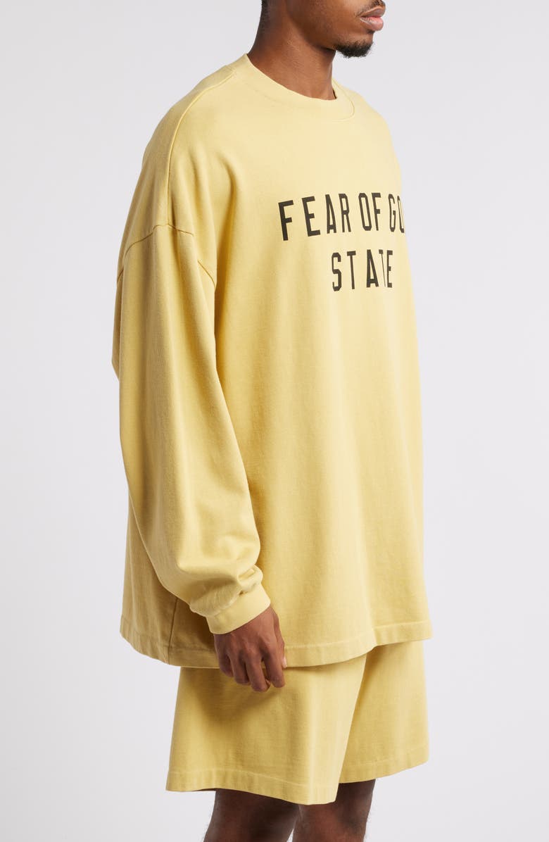 Fear of God Essentials Gender Inclusive State Logo Long Sleeve T-Shirt, Alternate, color, 