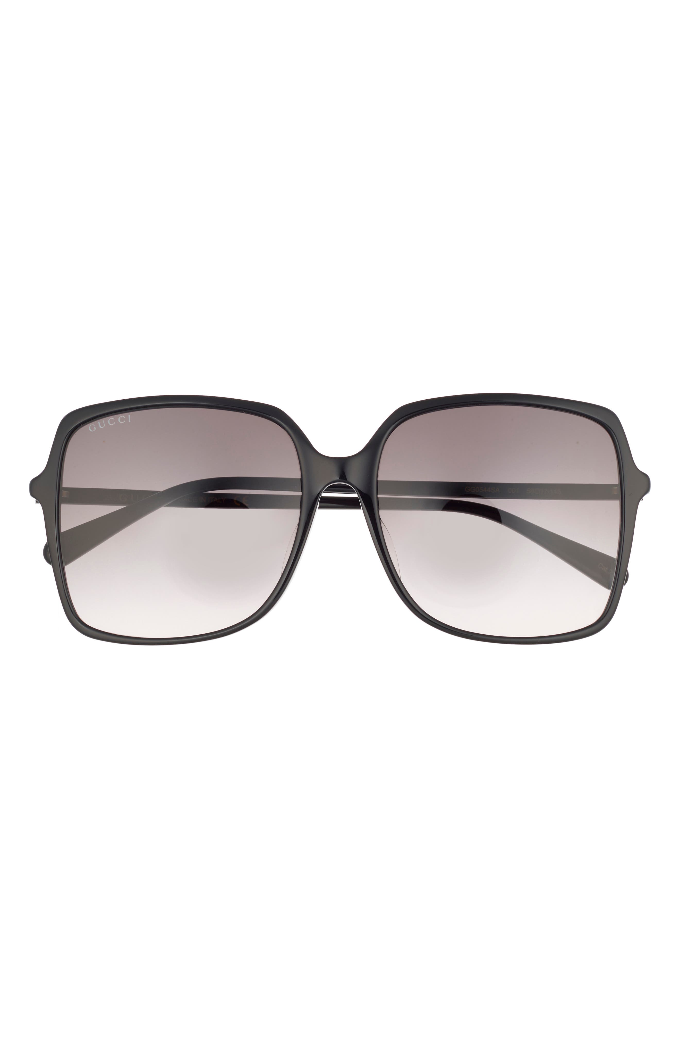 Gucci 58mm Oversize Square Sunglasses