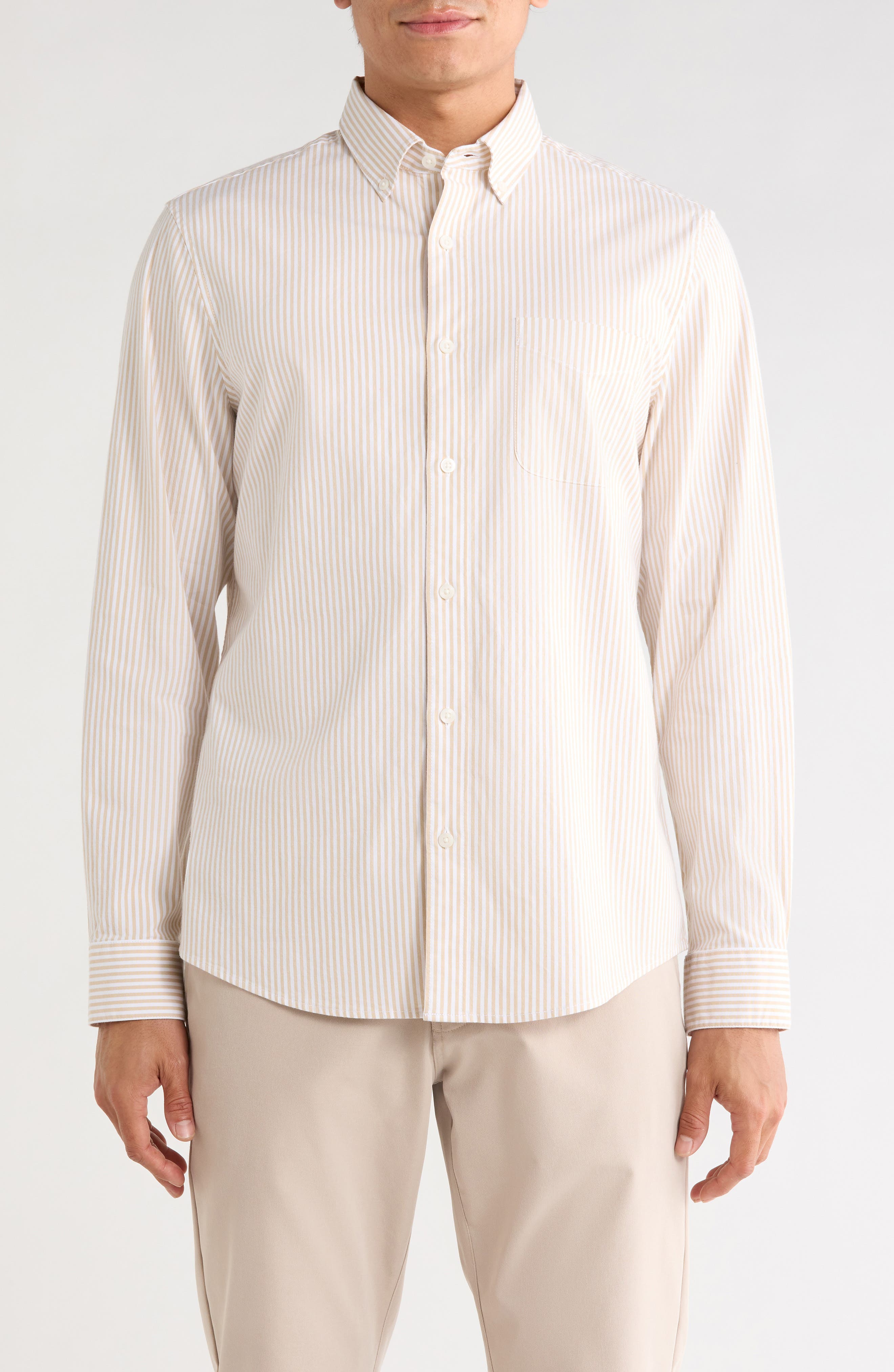 Stripe Oxford Button-Down Shirt