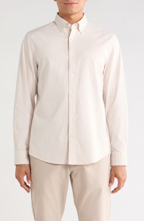 Stripe Oxford Button-Down Shirt