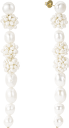 Untamed Petals Darcy Freshwater Pearl Drop Earrings