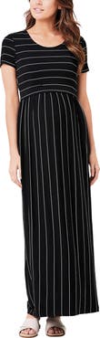 Ripe Maternity Maxi Crop Top Nursing Dress