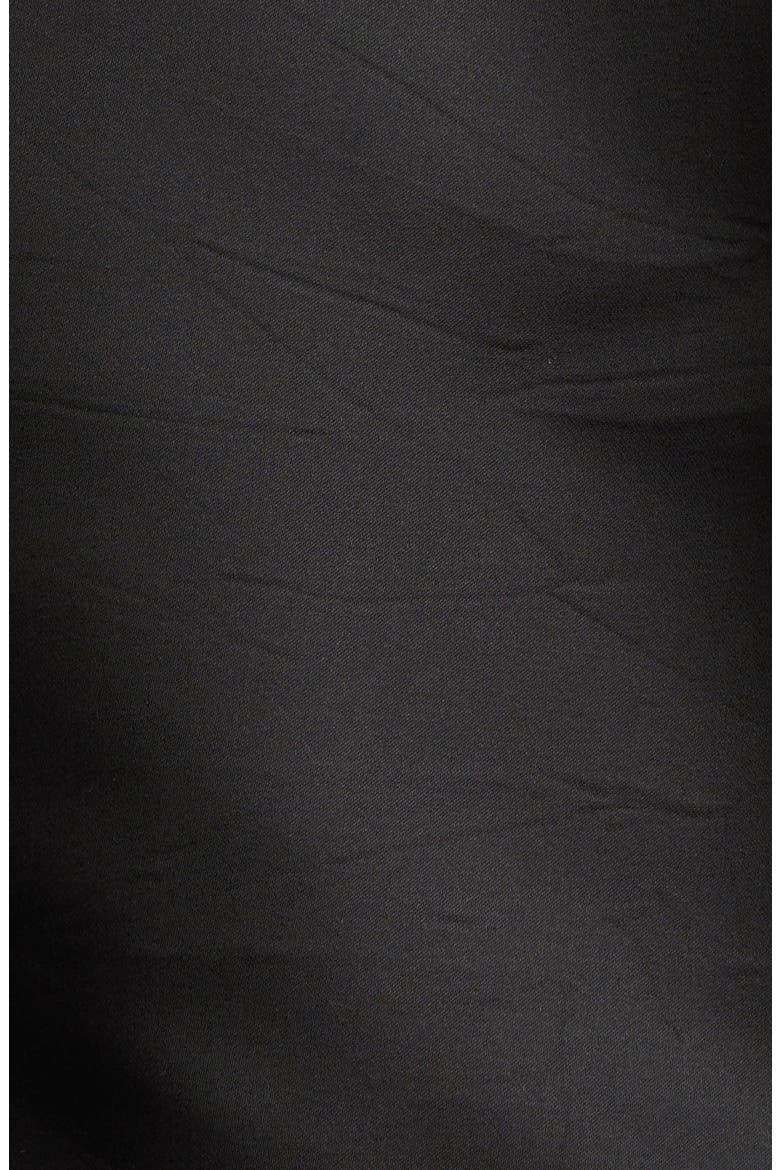 Crystal Knot Satin Full Zip Hoodie, Alternate, color, BLACK