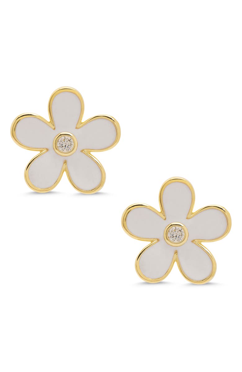 Lily Nily Kids' Floral Stud Earrings, Main, color, White