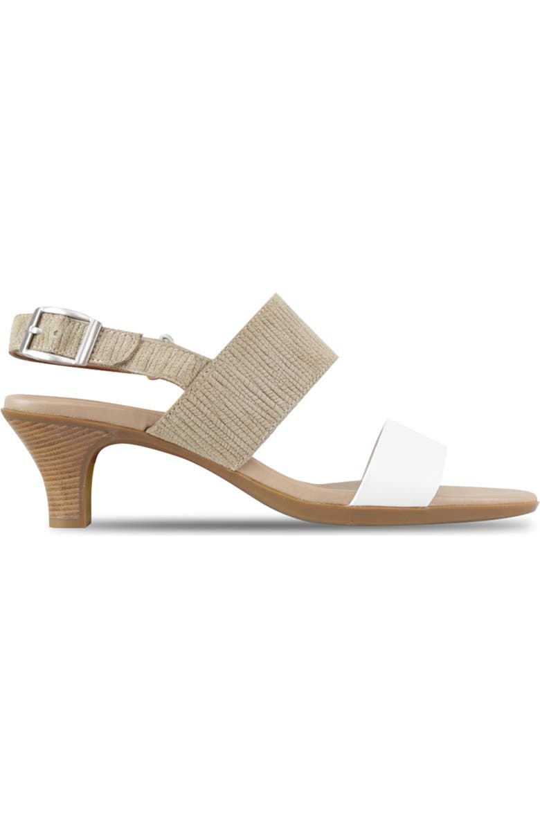 Munro Livia Slingback Sandal, Alternate, color, White Ligh