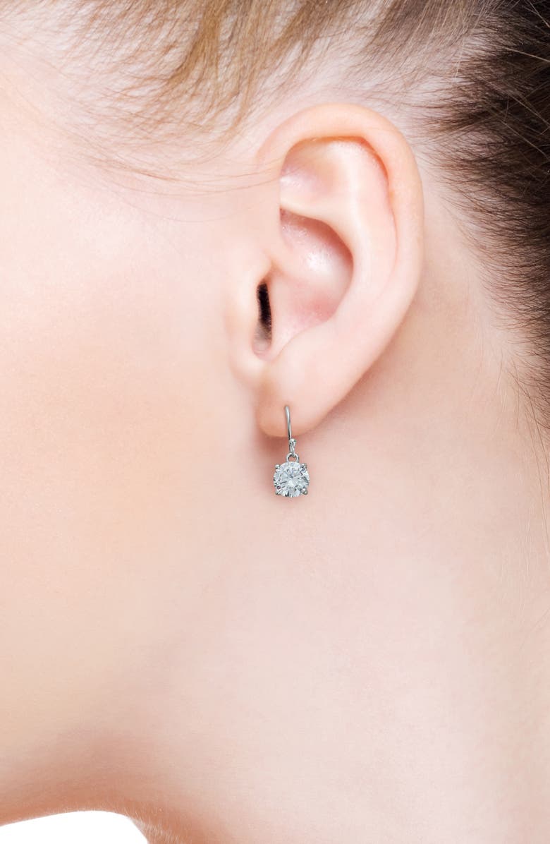 JARDIN Round Cubic Zirconia Drop Earrings, Alternate, color, 