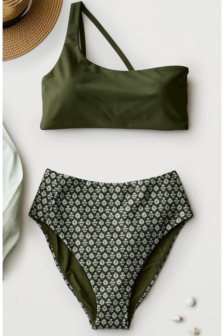 Lani Pocket Compression Bottom, Alternate, color, Dk. Fir Batik