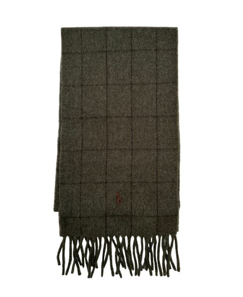 Reversible Windowpane Scarf