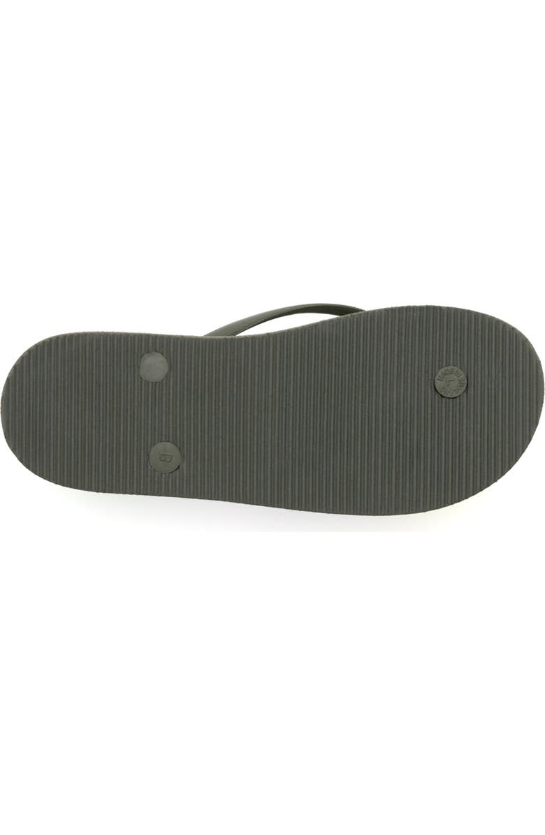 Feelgoodz Women's Slimz Remix Natural Rubber Flip-Flip Thong Sandals, Alternate, color, Mangrove