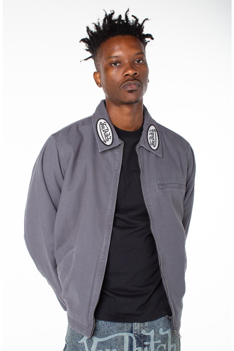 East Patch Collar Quilted Worker Jacket, Main, color, Wisp Tone