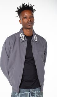 Von Dutch East Patch Collar Quilted Worker Jacket