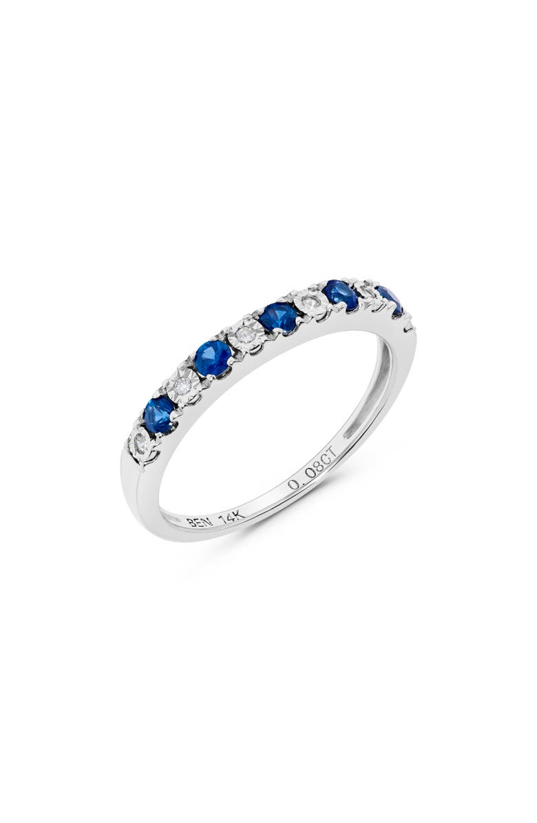 H.J. Namdar Diamond & Stone Stackable Ring - 0.38ct., Alternate, color, White Gold/ Sapphire/ Diamond