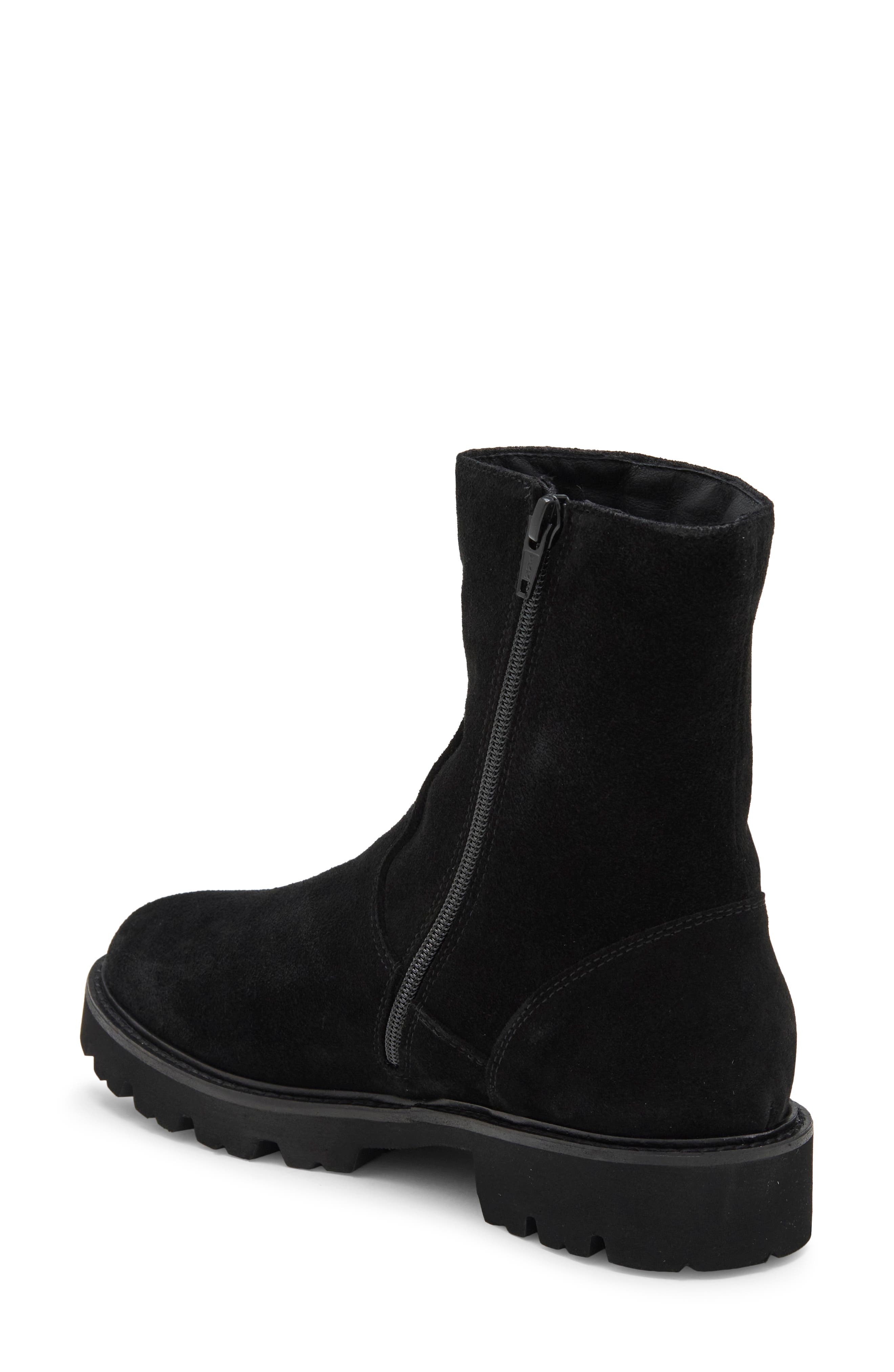 Elena Waterproof Bootie, Alternate, color, BLACK SUEDE