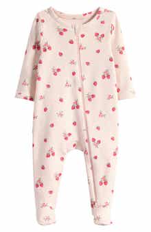 Nordstrom Print Cotton Footie Romper