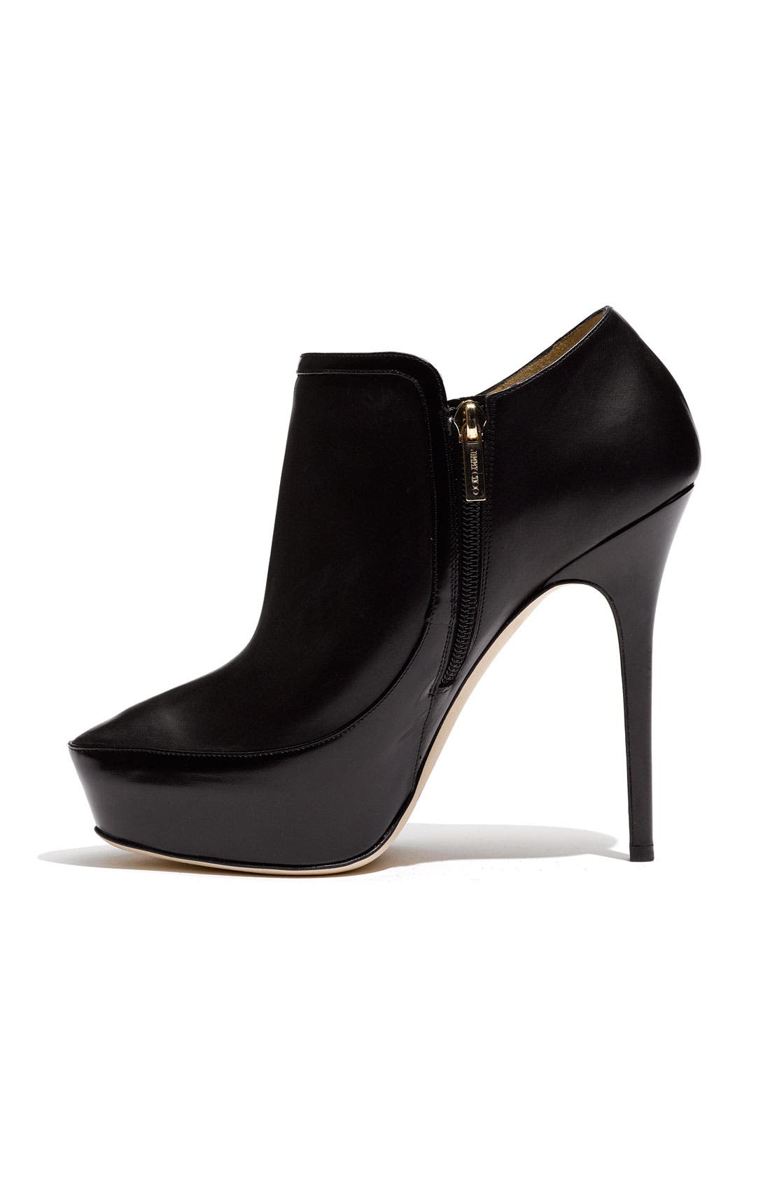 'Decoy' Platform Bootie, Alternate, color, BLACK