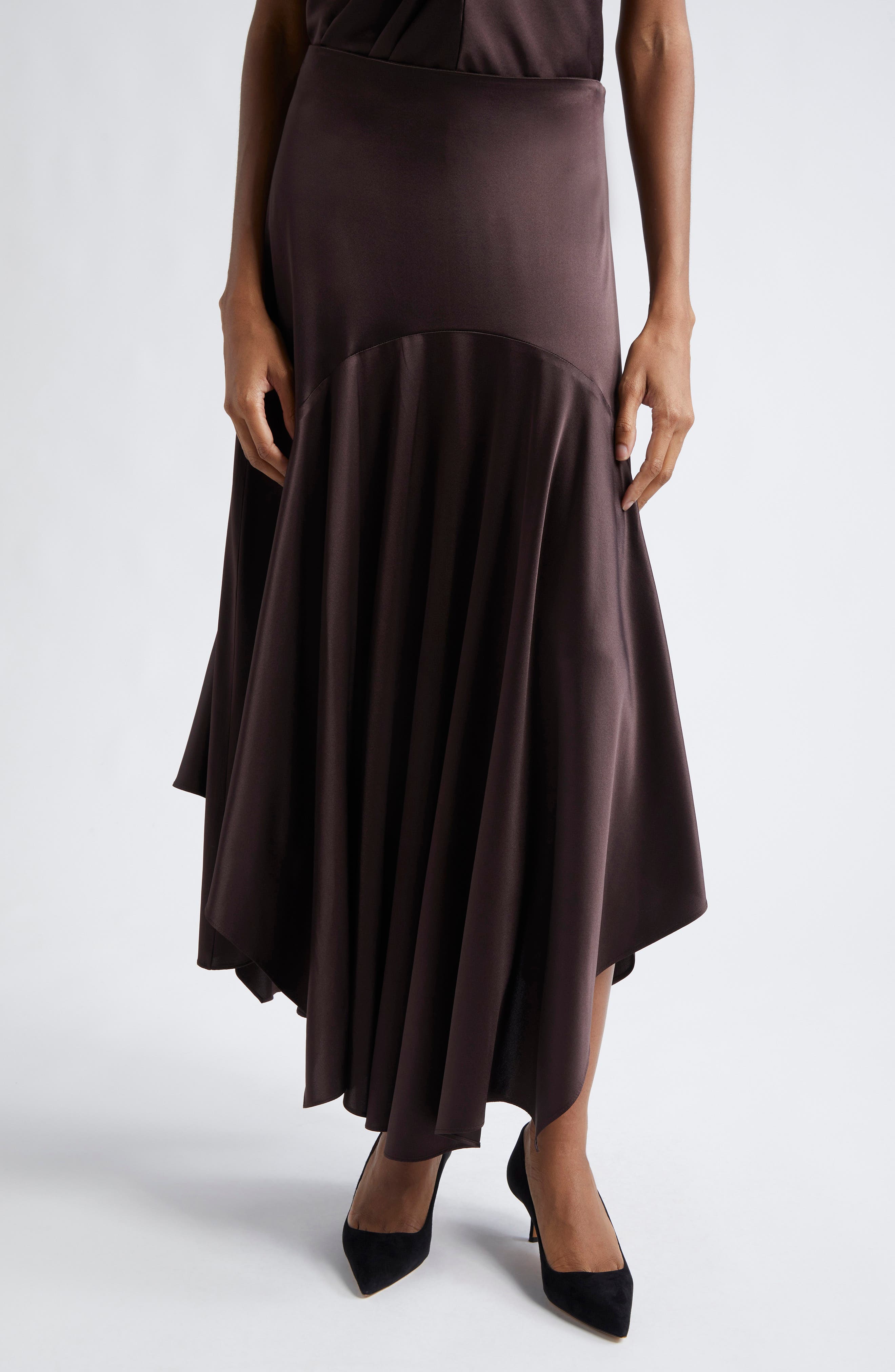 Veronica Beard Medina Silk Blend Handkerchief Hem Skirt (Women) | Nordstrom