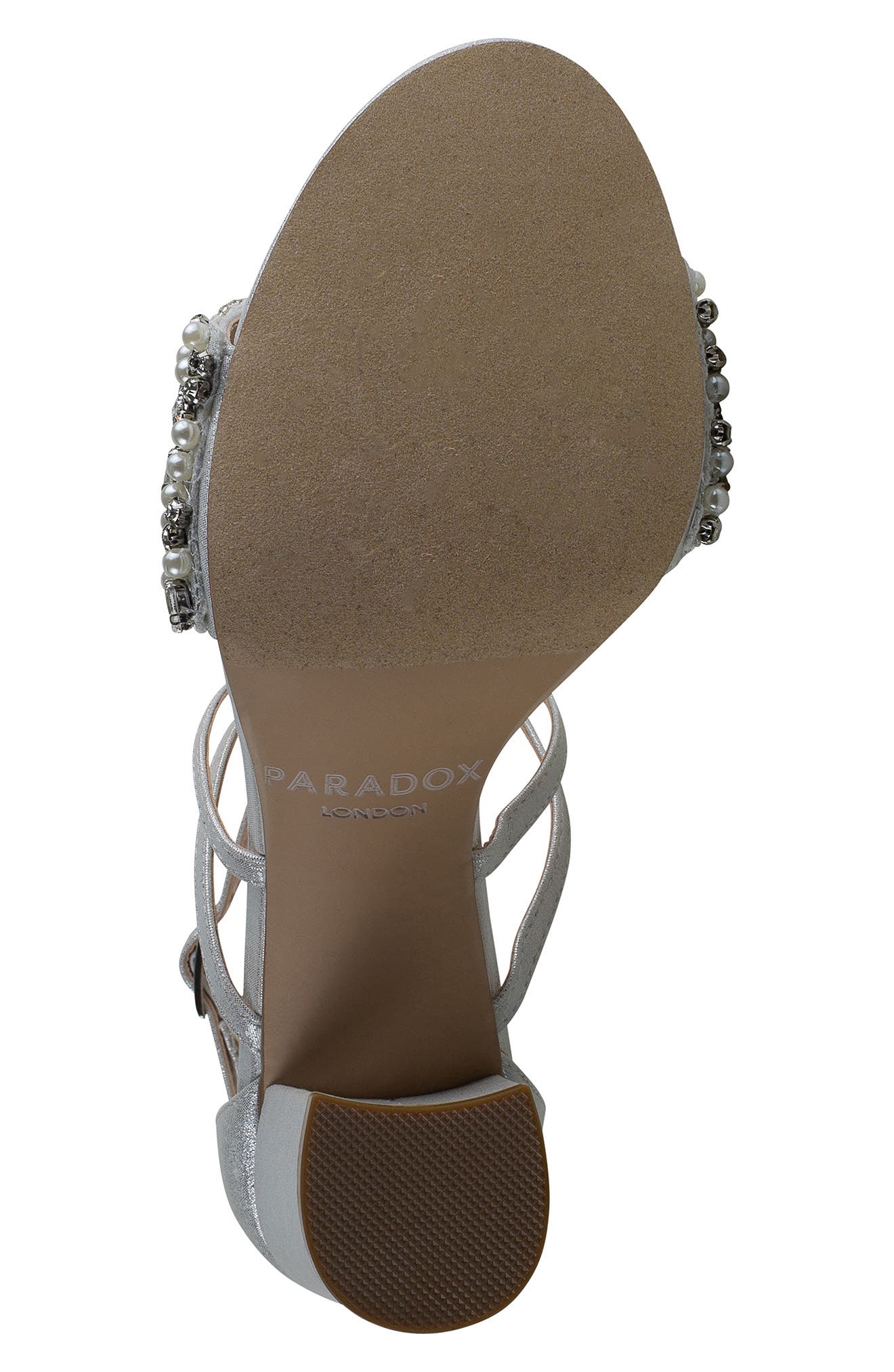 Paradox London Pink Hira Block Heel Sandal, Alternate, color, Silver