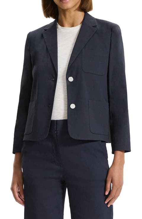 Good Shrunken Linen Blend Blazer