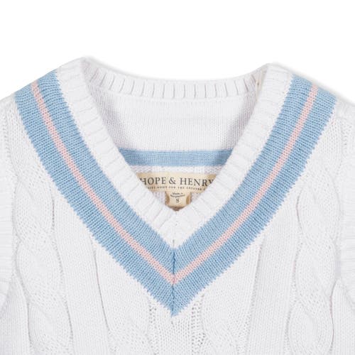 HOPE & HENRY HOPE & HENRY BOYS' ORGANIC CRICKET SWEATER VEST, KIDS 