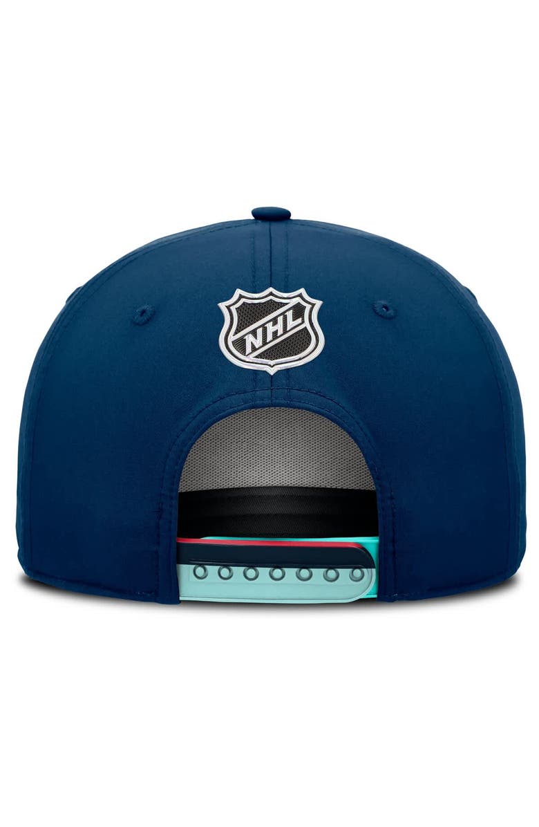 FANATICS Men's Fanatics Navy Seattle Kraken 2025 NHL Draft Authentic Pro On-Stage Podium A-Frame Adjustable Hat, Alternate, color, Navy