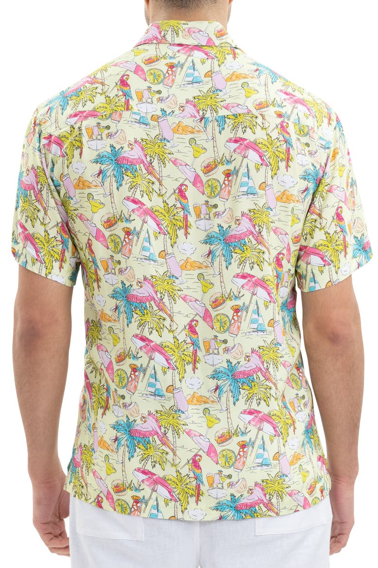 Margaritaville by Kenny Flowers - Welcome to Margaritaville - Lime - Short Sleeve Shirt, Alternate, color, Green